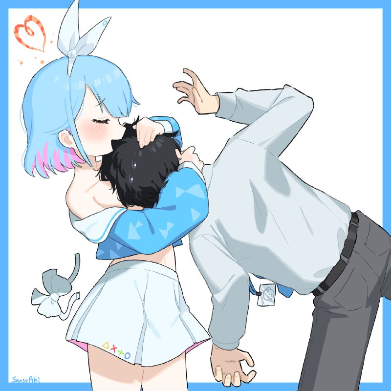 酸素秋🍁🍁🍁:先生大好きアロナちゃん♥#ブルーアーカイブ 