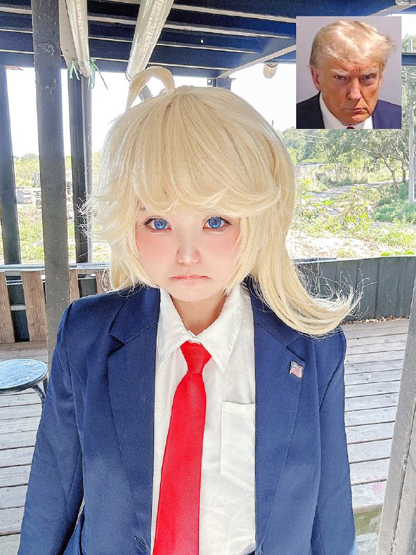 ネネコ✦Neneko✦:Donald J. Trump chan 🇺🇸🗽トランプ大統領❤️💙#cosplay #Trump 