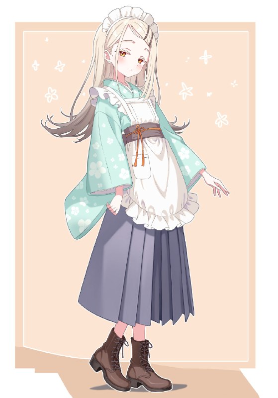 朱羽瑠（しゅばる）:和服メイド篠澤さん#学マス　#篠澤広 