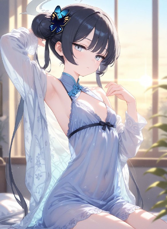 safi:キサキ　と朝#ブルアカ #BlueArchive 