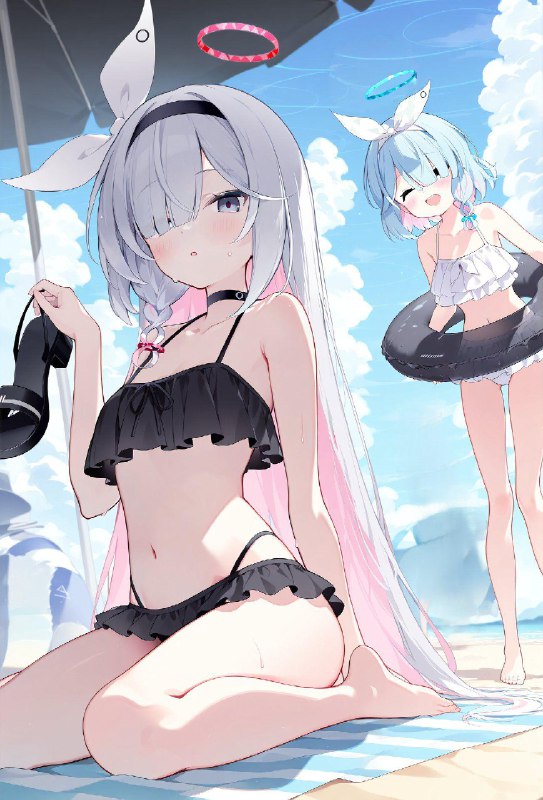 一起来游泳吗？老师#蔚蓝档案#碧蓝档案#普拉娜#阿罗娜#二次元一起来游泳吗？老师#蔚蓝档案#碧蓝档案#普拉娜#阿罗娜#二次元